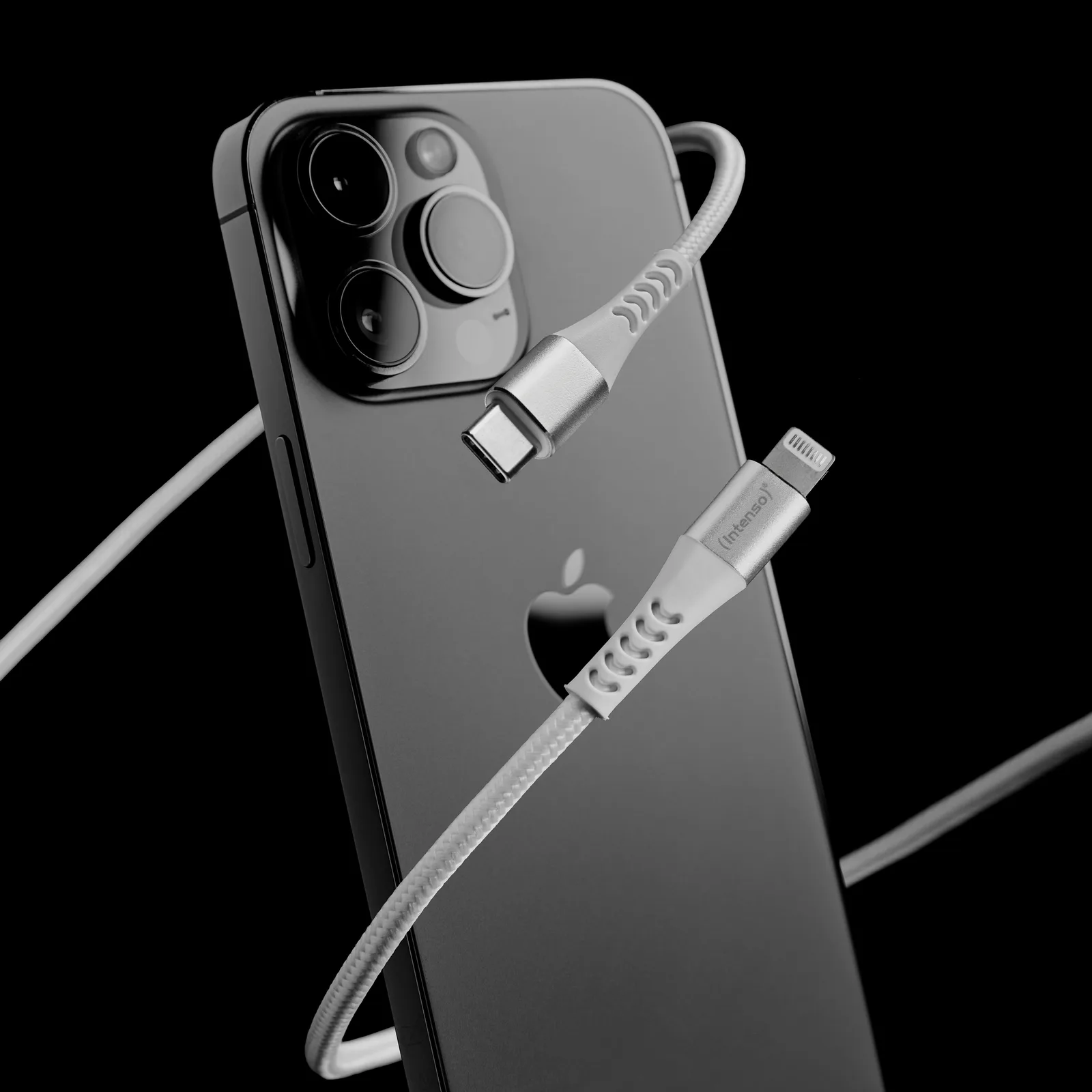Intenso C315L - 24 pin USB-C männlich zu Lightning männlich - 1.5 m - weiß - unterstützt Power Delivery 3.0, Ansicht 2