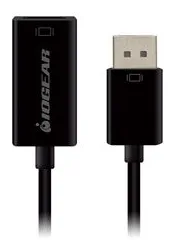 IOGEAR GDPHD4KA - 0,086 m - DisplayPort - HDMI Typ A (Standard) - Männlich - Weiblich - Schwarz, Ansicht 2