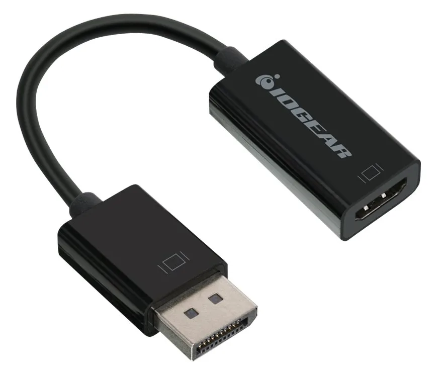 IOGEAR GDPHD4KA - 0,086 m - DisplayPort - HDMI Typ A (Standard) - Männlich - Weiblich - Schwarz, Ansicht 3