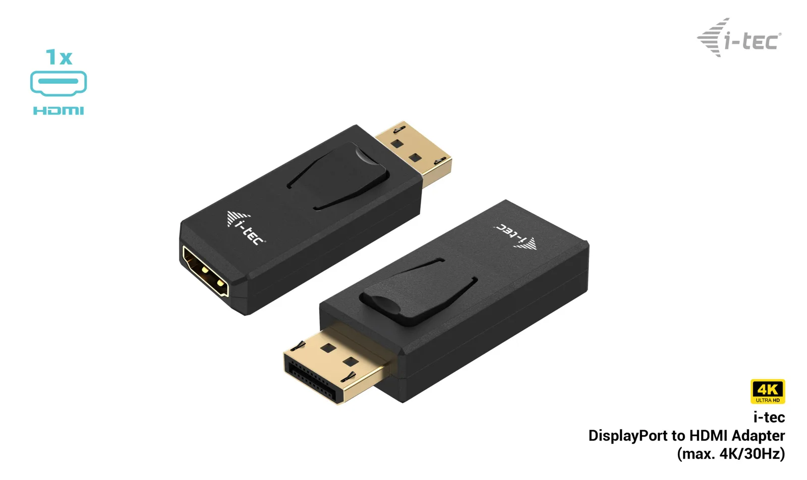 i-tec Passiver Adapter DisplayPort zu HDMI Aufloesung 4K/30Hz - Adapter, Ansicht 2