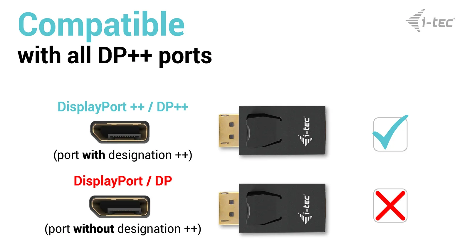 i-tec Passiver Adapter DisplayPort zu HDMI Aufloesung 4K/30Hz - Adapter, Ansicht 3