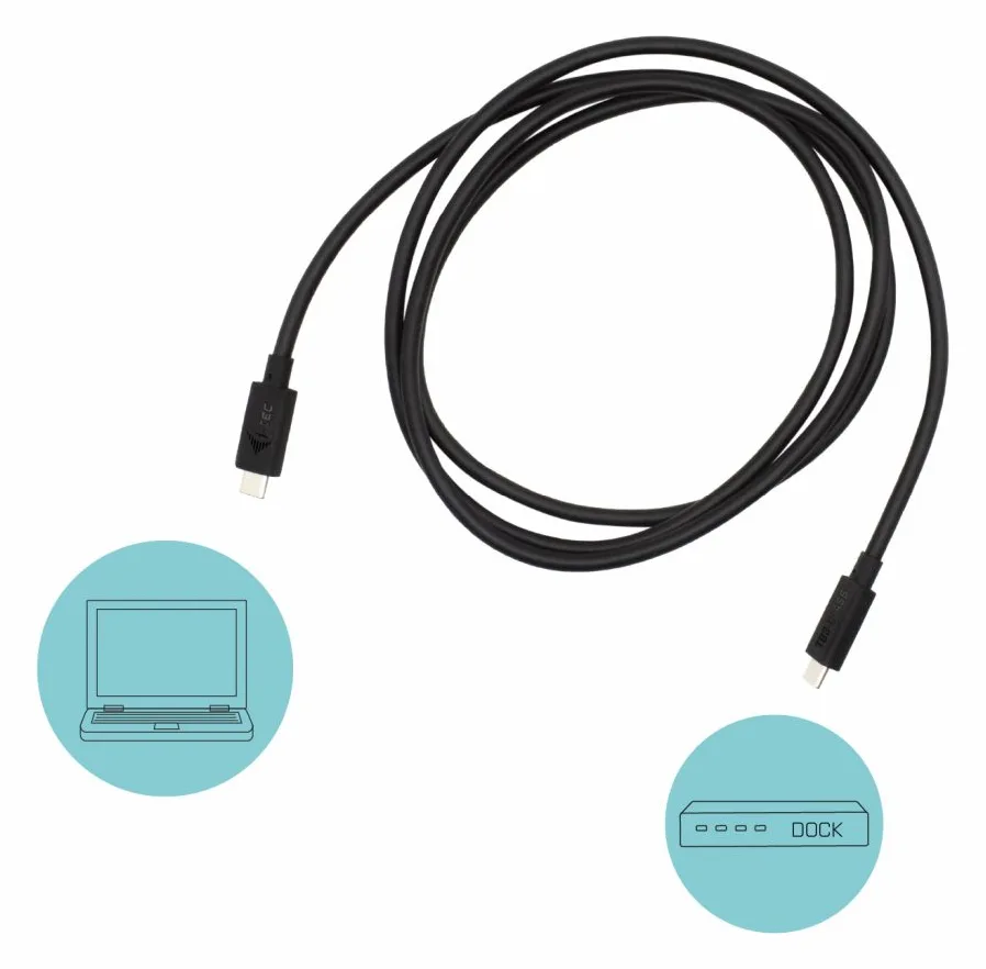 i-tec Thunderbolt-Kabel - 24 pin USB-C (M), Ansicht 4