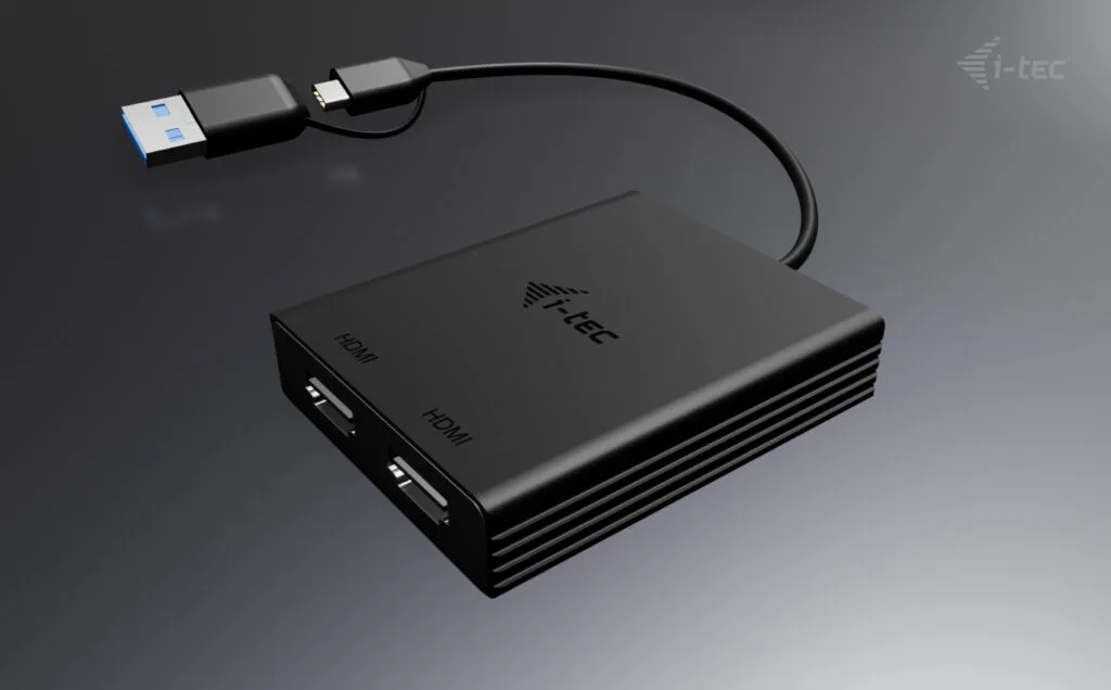 i-tec USB-A/USB-C Dual 4K HDMI Video Adapter 2x Display mit DisplayLink, Ansicht 4