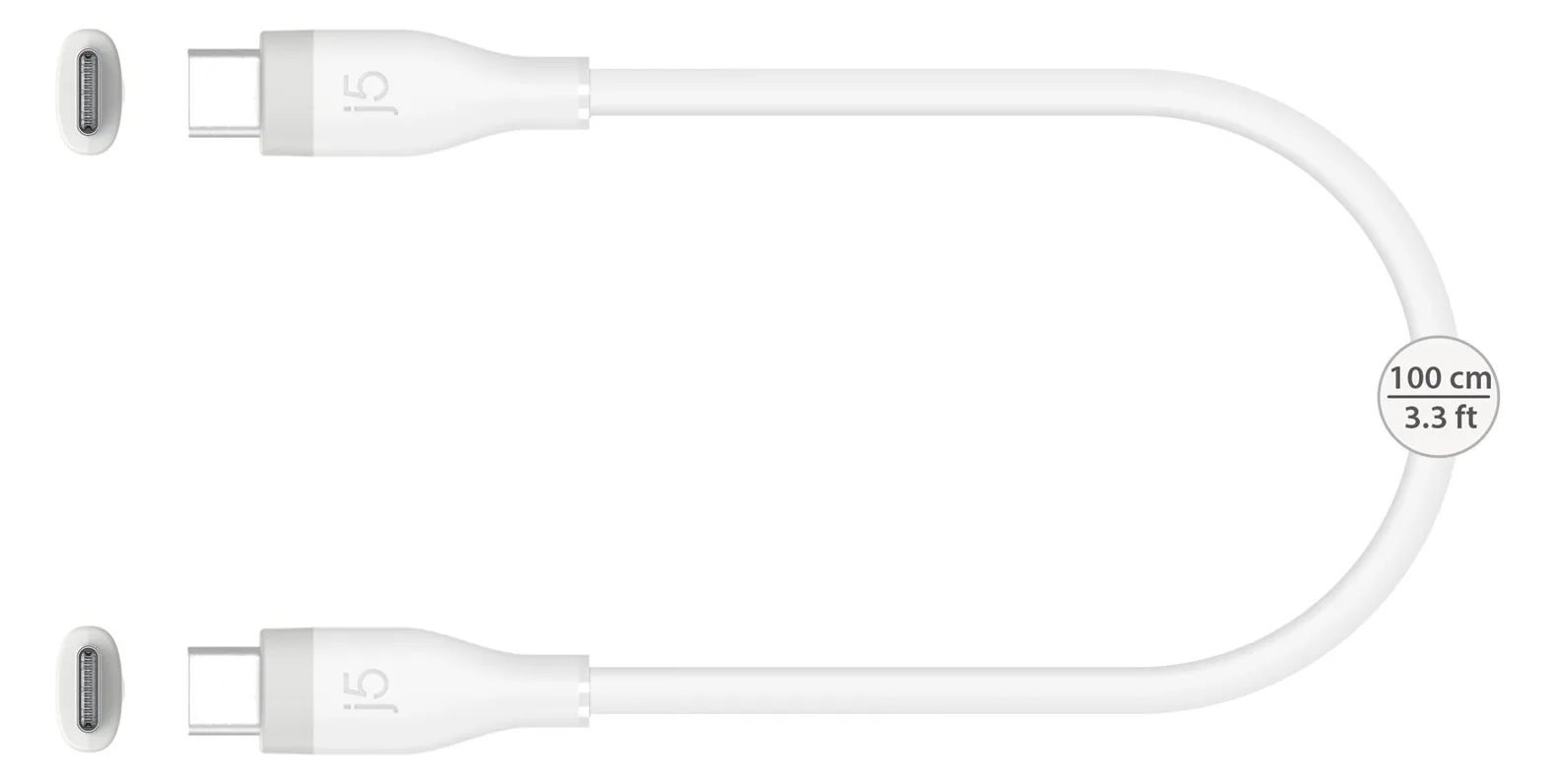 j5create USB-Kabel - 24 pin USB-C (M) zu 24 pin USB-C (M), Ansicht 3