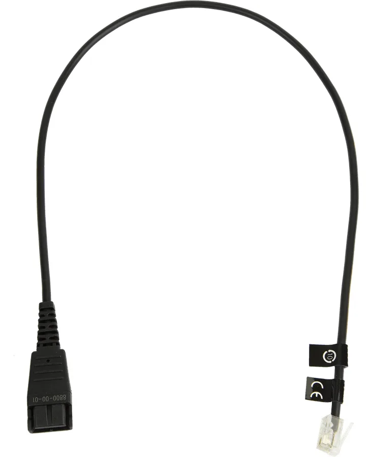 Jabra Headset-Kabel - RJ-10 männlich zu Quick Disconnect männlich, Ansicht 2