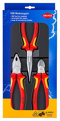 KNIPEX 00 20 12 - Rot - 170 mm - 40 mm - 370 mm - 960 g - 3 Werkzeug
