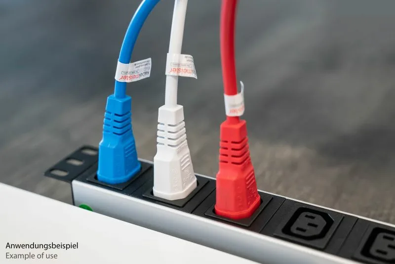kabelmeister Kaltgeräteverlängerung C14 an rot - Kabel - Verlängerungskabel, Ansicht 3