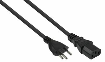 kabelmeister Netzkabel Schweiz Typ J an C5 schwarz - Kabel - Strom/Netzteil von LumaTech