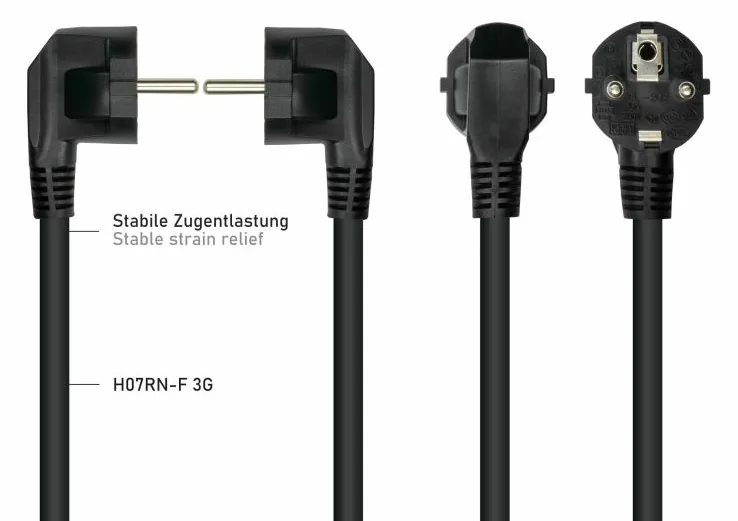 kabelmeister Schutzkon.-St. 90° gew. - C15 schw. - Kabel - Strom/Netzteil, Ansicht 3