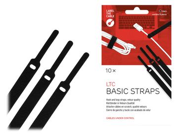 Label-the-cable LTC BASIC STRAPS - Kabelbinder - 17 cm - Schwarz (Packung mit 10) von LumaTech