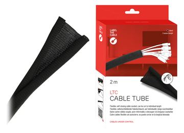 Label-the-cable LTC CABLE TUBE - Kabelschlauch - 2 m - Schwarz von LumaTech