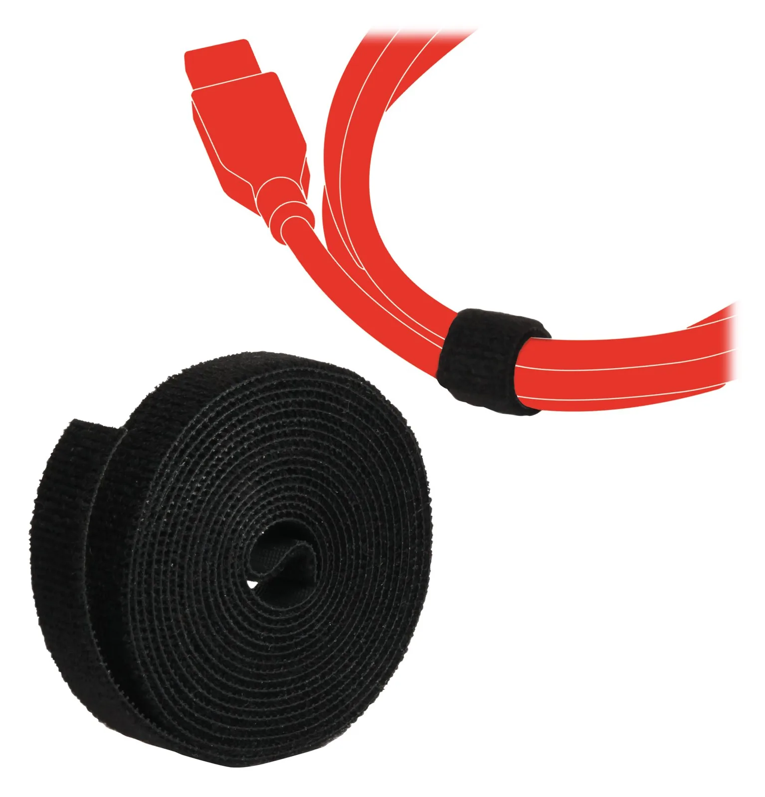 Label-the-cable LTC ROLL STRAP - Klettverschlussstreifen - Schwarz, Ansicht 2