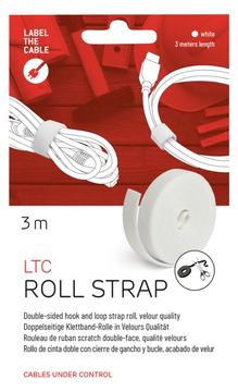 Label-the-cable LTC ROLL STRAP - Klettverschlussstreifen - weiß von LumaTech