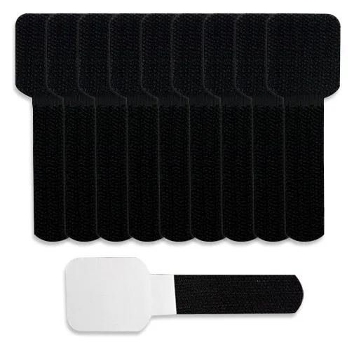 Label-the-cable LTC WALL STRAPS - Kabelhalter - Oberfläche montierbar, geeignet für Wandmontage - 9 cm - Schwarz, Ansicht 2