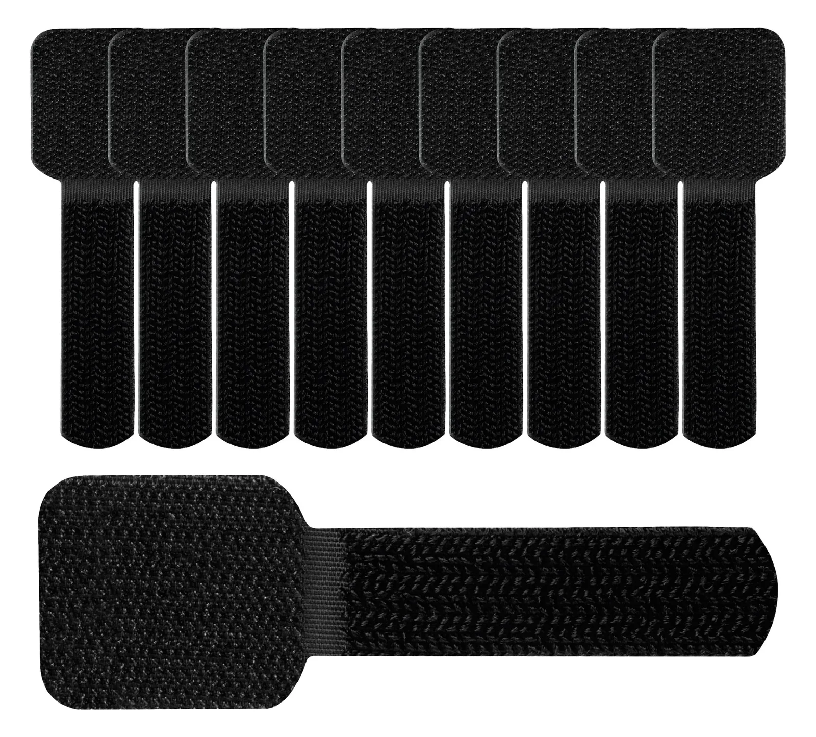 Label-the-cable LTC WALL STRAPS - Kabelhalter - Oberfläche montierbar, geeignet für Wandmontage - 9 cm - Schwarz, Ansicht 3