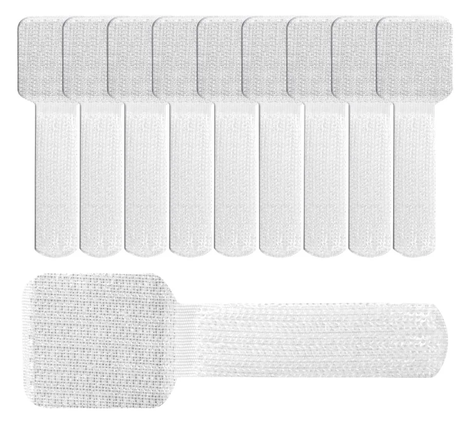 Label-the-cable LTC WALL STRAPS - Kabelhalter - Oberfläche montierbar, geeignet für Wandmontage - 9 cm - weiß, Ansicht 3