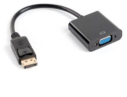 Lanberg AD-0002-BK - 0,2 m - VGA (D-Sub) - DisplayPort - Männlich - Weiblich - 1.1a