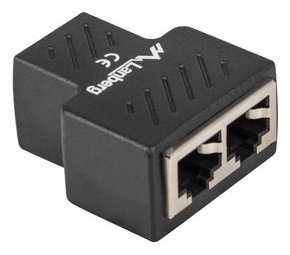 Lanberg ADS-RJ45-2RJ45-OS - Kabelsplitter - Schwarz - Weiblich - 1 x RJ-45 - 2 x RJ-45 von LumaTech