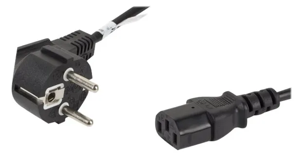 Lanberg CA-C13C-10CC-0018-BK - 1,8 m - C13-Koppler - CEE7/7, Ansicht 3