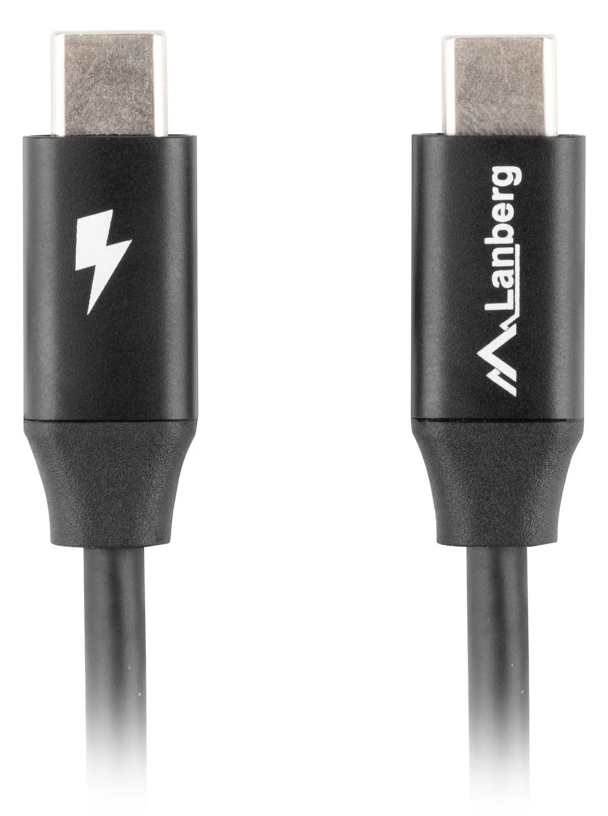 Lanberg CA-CMCM-40CU-0018-BK - 1,8 m - USB C - USB C - USB 2.0 - 0,48 Gbit/s - Schwarz, Ansicht 2