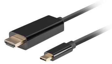 Lanberg CA-CMHD-10CU-0018-BK - 1,8 m - USB Typ-C - HDMI - Männlich - Männlich - Gerade von LumaTech