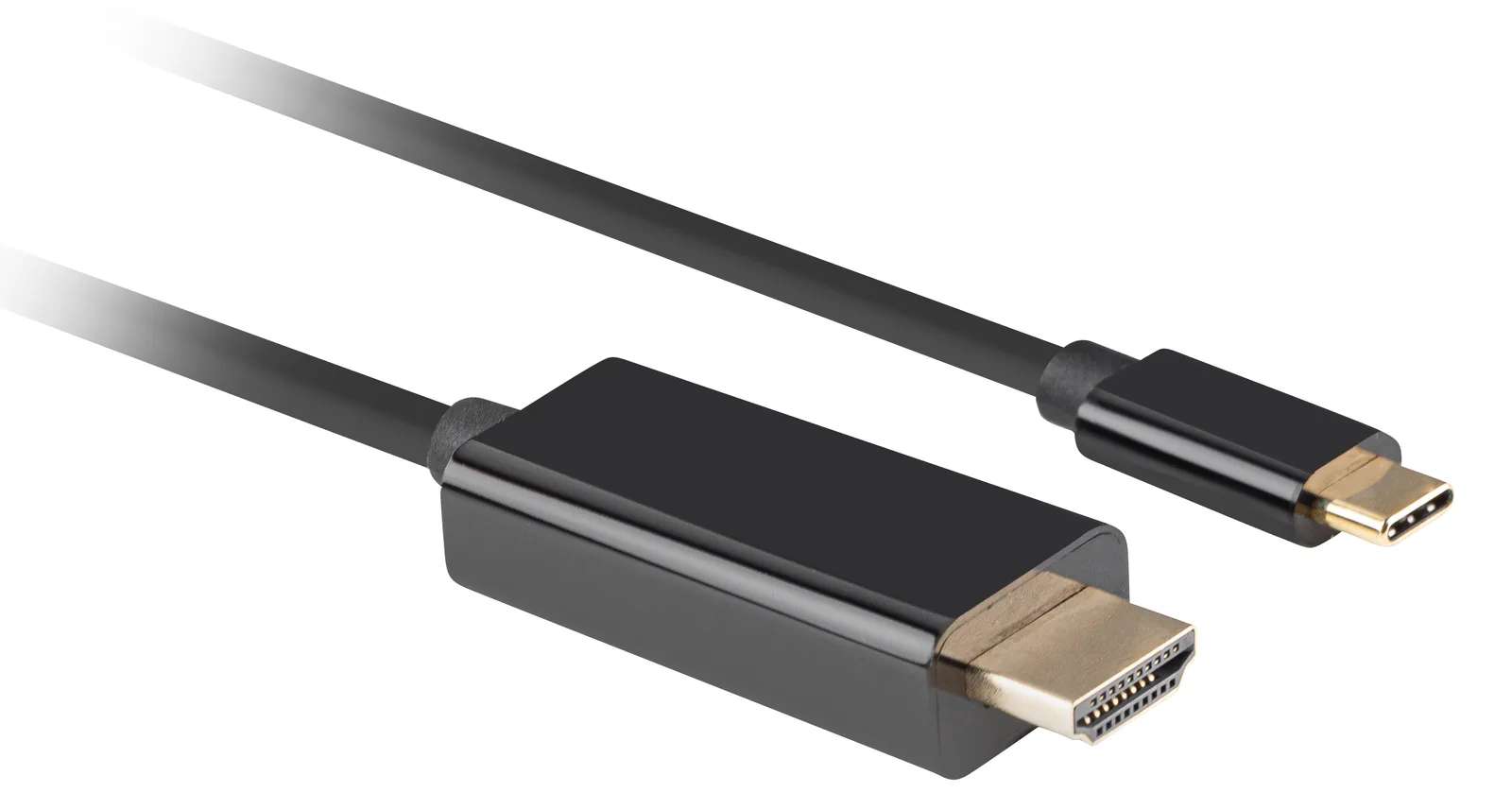 Lanberg CA-CMHD-10CU-0018-BK - 1,8 m - USB Typ-C - HDMI - Männlich - Männlich - Gerade, Ansicht 2