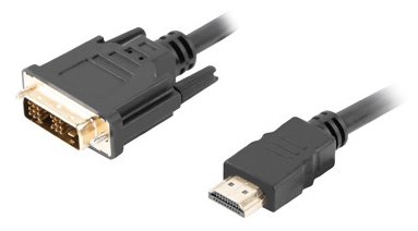 Lanberg CA-HDDV-10CC-0018-BK - 1,8 m - HDMI Typ A (Standard) - DVI-D - Männlich - Männlich - Gerade von LumaTech