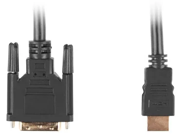 Lanberg CA-HDDV-10CC-0018-BK - 1,8 m - HDMI Typ A (Standard) - DVI-D - Männlich - Männlich - Gerade, Ansicht 2
