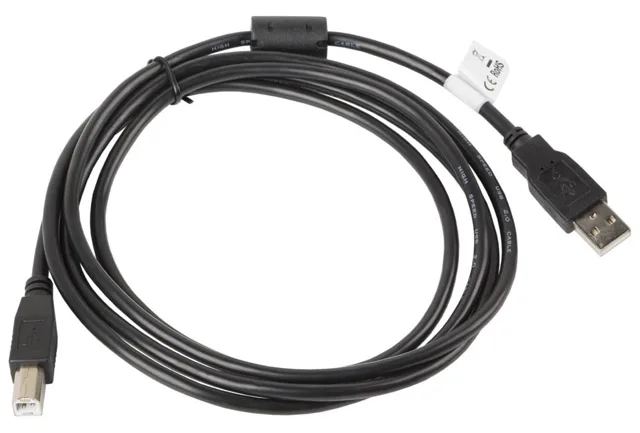 Lanberg CA-USBA-11CC-0018-BK - 1,8 m - USB A - USB B - USB 2.0 - 0,48 Gbit/s - Schwarz, Ansicht 2