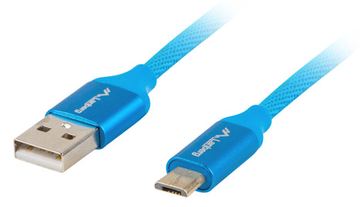 Lanberg CA-USBM-20CU-0010-BL - 1 m - Micro-USB A - USB A - USB 2.0 - 0,48 Gbit/s - Blau von LumaTech