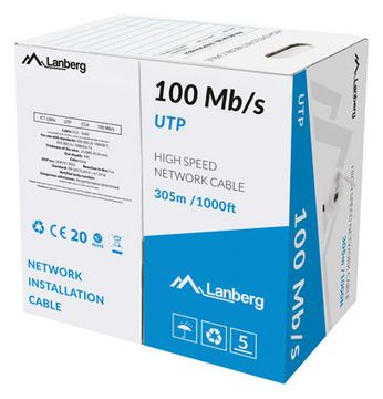 Lanberg LCU5-10CC-0305-S - 305 m - U/UTP (UTP) - Grau von LumaTech