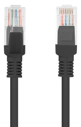 Lanberg Patchkabel Cat.5e UTP Fluke Zertifikat schwarz - Kabel - Netzwerk