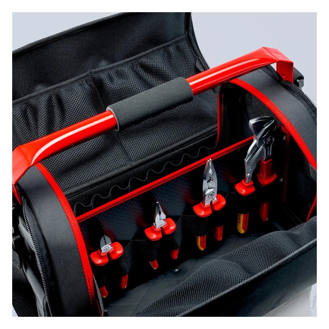 KNIPEX 00 21 08 LE - Schwarz - Rot - Polyester - 2 Taschen - 450 x 310 x 300 mm - 480 mm - 380 mm, Ansicht 2