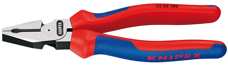 KNIPEX 02 02 180 - Prüfzange - Stahl - Kunststoff - Blau - Rot - 180 mm - 240 g