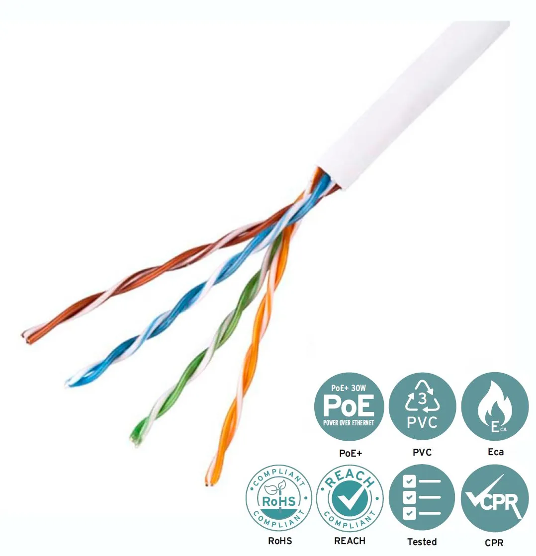Lanview LVN122004 - 305 m - Cat5e - U/UTP (UTP) - Weiß, Ansicht 2