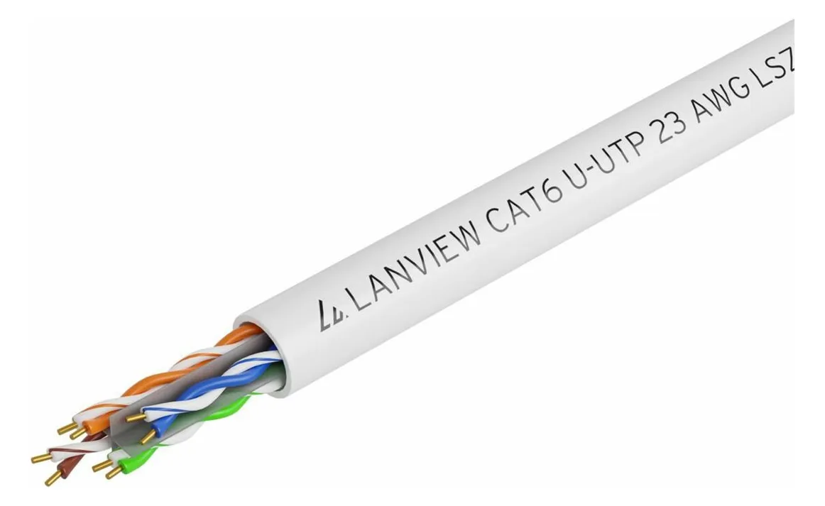 Lanview LVN122114 - 305 m - Cat6 - U/UTP (UTP) - Weiß, Ansicht 2