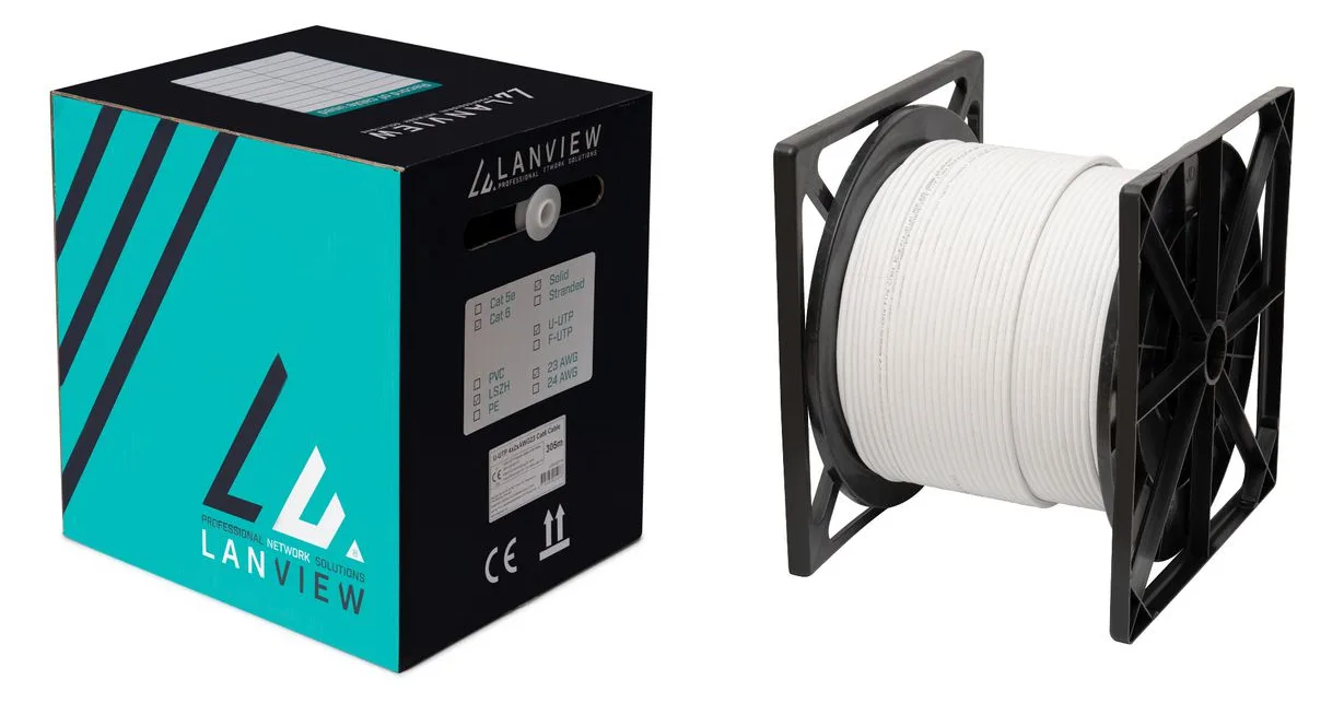 Lanview LVN122432 - 305 m - Cat6a - U/FTP (STP) - Weiß, Ansicht 3