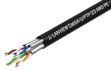 Lanview LVN122445 - 500 m - Cat6a - U/UTP (UTP) - Schwarz von LumaTech