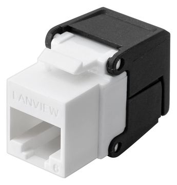 Lanview LVN128078 - Flach - Schwarz - RJ-45 - RJ-45 - Weiblich - Männlich von LumaTech