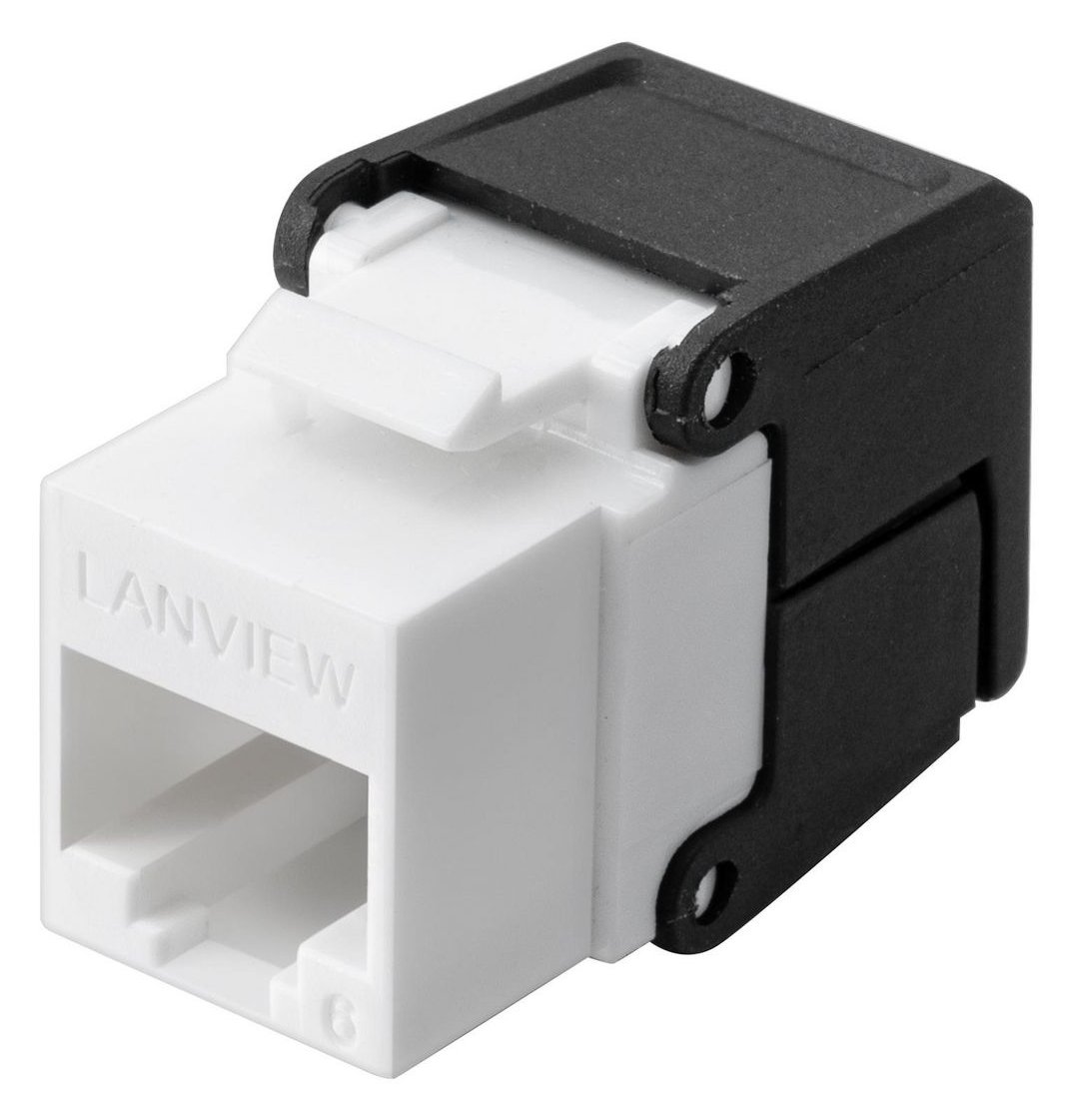 Lanview LVN128078 - Flach - Schwarz - RJ-45 - RJ-45 - Weiblich - Männlich