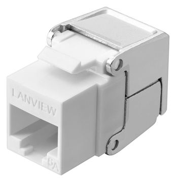 Lanview LVN128084 - Flach - Metallisch - RJ-45 - RJ-45 - Weiblich - Männlich von LumaTech