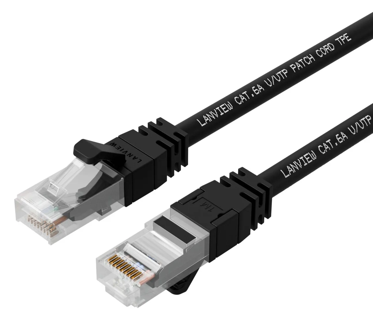 Lanview LV-SFTP6A03B - 3 m - S/FTP (S-STP) - Schwarz, Ansicht 2