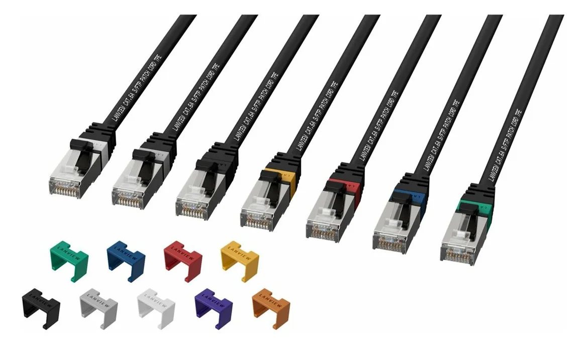 Lanview LV-SFTP6A20B - 20 m - S/FTP (S-STP) - Schwarz, Ansicht 2