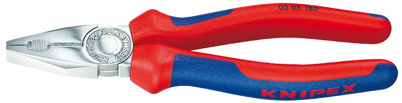 KNIPEX 03 05 200 - Prüfzange - 1,6 cm - Stahl - Kunststoff - Blau - Rot - 200 mm