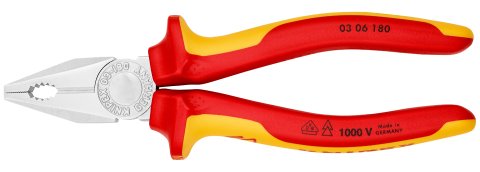 KNIPEX 03 06 180 Kombizange verchromt