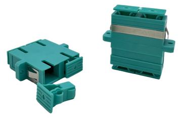 Lanview SC/UPC Female - OM3 Duplex Fibre Adapter Aqua - Adapter - Multimode-Faser von LumaTech