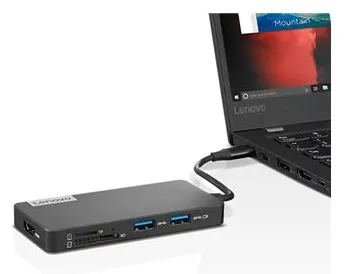 Lenovo USB-C 7-in-1 Hub - Dockingstation - USB-C, Ansicht 3