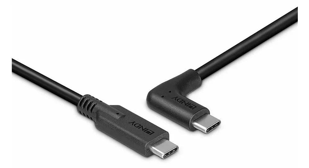Lindy 0.5m USB 3.2 Typ C Kabel 90° gewinkelt - Kabel - Digital/Daten, Ansicht 4