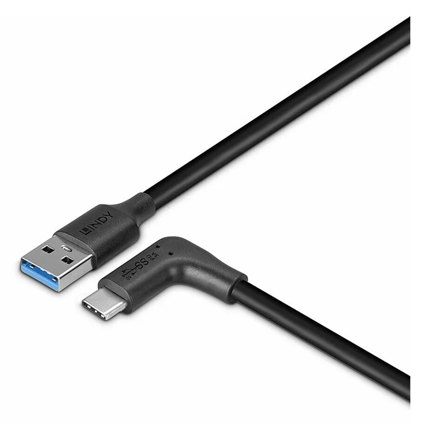 Lindy 1.5m USB 3.2 Typ A an C Kabel 90° gewinkelt - Kabel - Digital/Daten, Ansicht 4