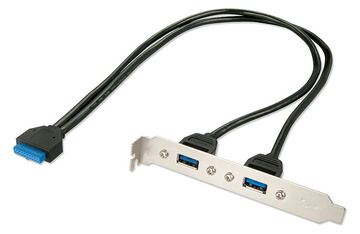 Lindy 2 Port USB 3.0 PC Back Plate - USB-Konsole - USB (W) von LumaTech
